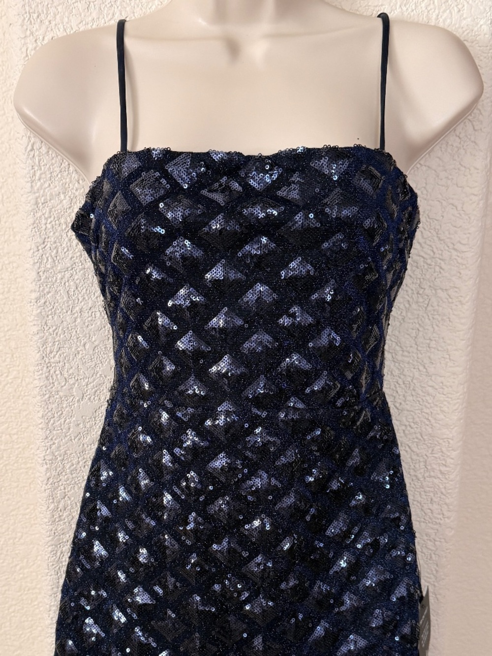 Lulus Sequin Navy Blue Dress